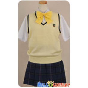 Tokimeki Memorial Girls Side 3rd Story Cosplay Miyo Ugajin Yellow Uniform Costume