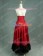 Victorian Lolita Edwardian Period Pleated Skirt Punk Lolita Dress Red