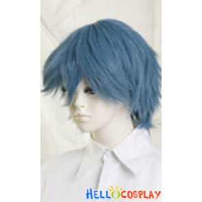 Steel Blue Cosplay Short Layer Wig