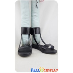 Naruto Cosplay Hyuga Hinata Black Sandals Shoes