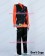 One Piece Cosplay Sanji Stripe Dark Orange Shirt Costume