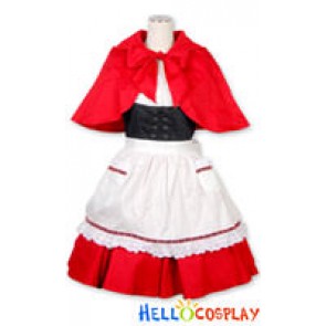 Gothic Lolita Costumes Red Dress