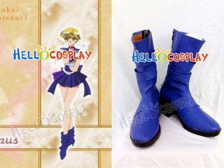 Sailor Moon Cosplay Haruka Tenou Short Boots