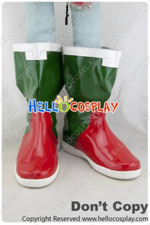 Angelic Layer Shoes Cosplay Mao Green Red Short Boots