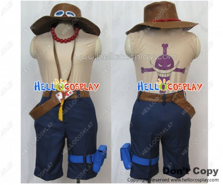 One Piece Cosplay Portgas D Ace Costume Full Set