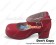 Matt Red Ankle Buckle Strap Chunky Princess Lolita Shoes