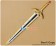 Garo Cosplay Ryuga Dougai Sword Scabbard Golden Weapon Prop