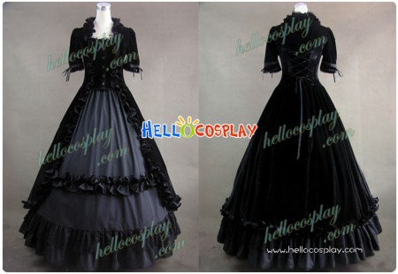 Renaissance Gothic Lolita Velvet Dress Ball Gown