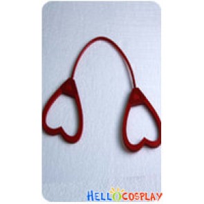 Vocaloid 2 Cosplay Love Philosophy Prop Heart Shaped Handcuffs Red