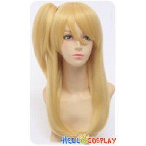 Fairy Tail Cosplay Lucy Heartfilia Wig Oblique Ponytail Golden Yellow