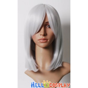 Silver Gray 45cm Cosplay Straight Wig
