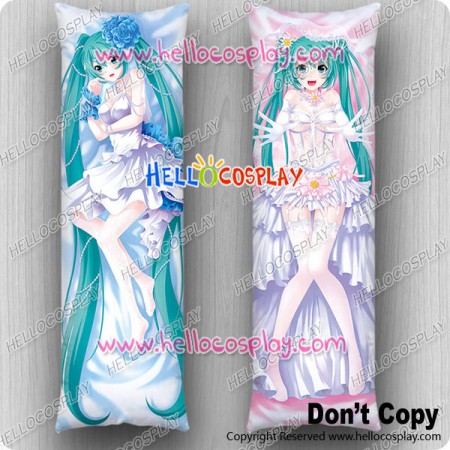 Vocaloid Cosplay Hatsune Miku Body Pillow Wedding Version