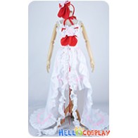 Chobits Cosplay Clamp Chii Elda White Red Dress Costume