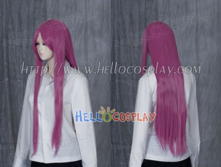 Orchid Purple Pink Medium Cosplay Straight Wig