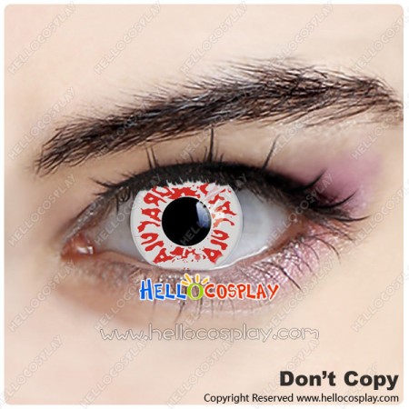Vampire Cosplay Red White Contact Lense