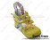 Creamy Yellow Three Bows Straps Chunky Princess Lolita Shoes