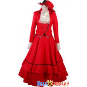 Black Butler Cosplay Madam Red Costume