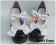 Black White Strawberries Bows Chunky Princess Lolita Shoes