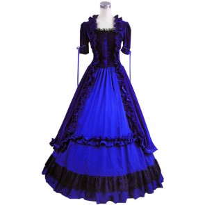 Gothic Renaissance Velvet Dress Gown Cosplay Prom