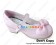 Matt Pink Ruffle Bow Contract Chunky Sweet Lolita Shoes