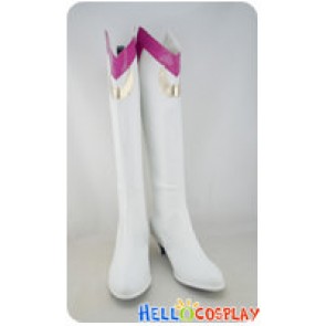 Sailor Moon Cosplay Shoes Tsukino Usagi White Long Boots