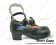 Matte Black Heart Shaped Ruffles Chunky Princess Lolita Shoes