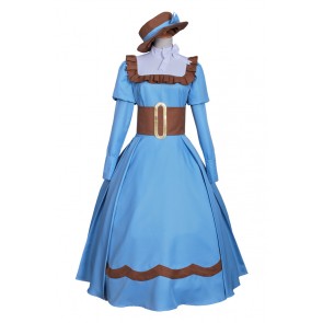 Black Butler Kuroshitsuji Elizabeth Midford Cosplay Blue Dress