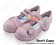 Mirror Pink Two Straps Ruffle Chunky Princess Lolita Shoes