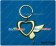 Macross Frontier F The False Diva Cosplay Sheryl Heart Shaped Butterfly Keychain