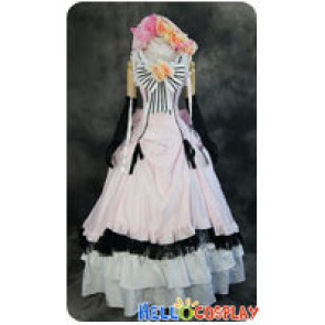 Black Butler Cosplay Ciel Phantomhive Pink Formal Dress Costume