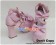 Pink Bow Crossing Straps Ruffle Chunky Princess Lolita Shoes