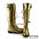 Princess Lolita Boots Gold Heart Ruffle Chunky Princess Heart Shaped Shoelace