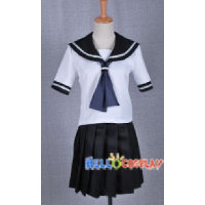 Black Rock Shooter Costume Mato Kuroi School Girl Uniform