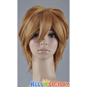 Gold Brown Short Cosplay Layered Wig