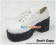 White Lace Shoelace Chunky Punk Lolita Shoes