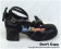 Matte Black Bow Crossing Straps Chunky Princess Lolita Shoes
