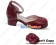 Wine Red Alice Flower Ankle Strap Chunky Sweet Lolita Shoes