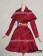 Gothic Lolita Cosplay Victorian Cape Reenactment Steampunk Stage Red Dress Costume