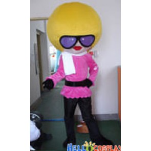 Cartoon Afro Star Mascot Costume