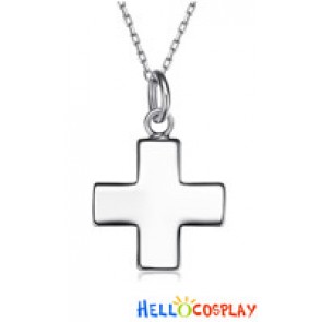 Neon Genesis Evangelion EVA Cosplay Misato Katsuragi Cross Silver Necklace