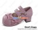 Matt Pink Bows Double Ruffle Straps Chunky Princess Lolita Shoes
