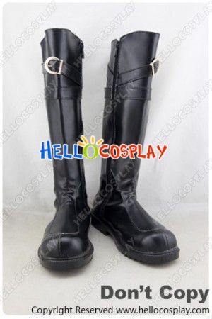 Vocaloid 2 Cosplay Shoes Kagamine Len Boots Black