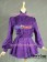 Gothic Lolita Cosplay Victorian Romantic Purple Blouse Ruffle Reenactment Costume