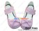 Pink Bow Ruffle Double Straps Chunky Princess Lolita Shoes