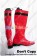 Tokusou Sentai Dekaranger Cosplay Red Long Boots