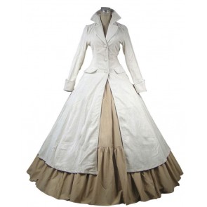 Renaissance Gothic Steampunk Coat Dress Ball Gown Cosplay
