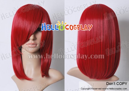 Red 45cm Cosplay Straight Wig