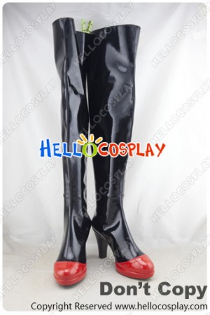 Touhou Project Cosplay Shoes Little Devil Koakuma Black Long Boots