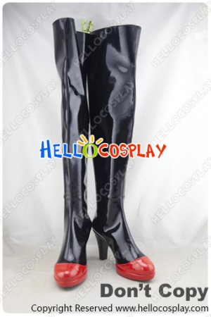 Touhou Project Cosplay Shoes Little Devil Koakuma Black Long Boots