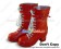 Matt Red White Shoelace Chunky Punk Lolita Boots